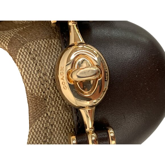 Coach Leila Signature Canvas & Leather Ballet Flats Brown Size 5.5 New 7966 - Picture 9 of 12